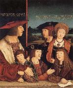 Emperor Maximilian I and his family STRIGEL, Bernhard